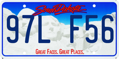 SD license plate 97LF56