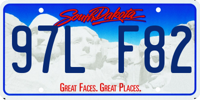 SD license plate 97LF82