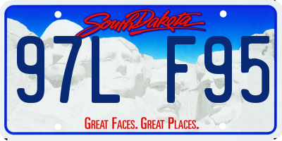 SD license plate 97LF95