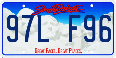 SD license plate 97LF96