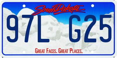 SD license plate 97LG25