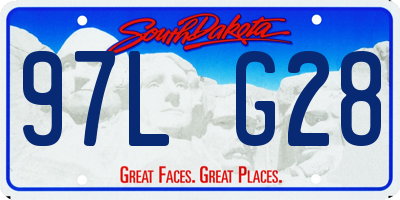SD license plate 97LG28