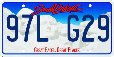 SD license plate 97LG29