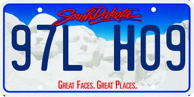 SD license plate 97LH09