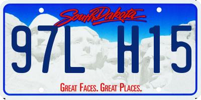 SD license plate 97LH15