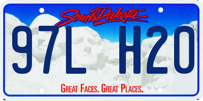 SD license plate 97LH20