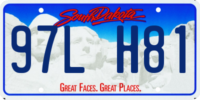 SD license plate 97LH81