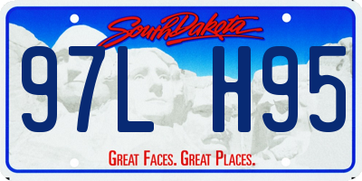 SD license plate 97LH95