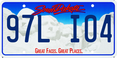 SD license plate 97LI04