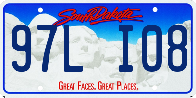 SD license plate 97LI08