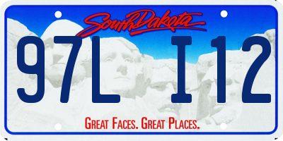 SD license plate 97LI12