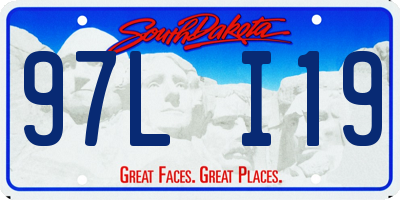 SD license plate 97LI19