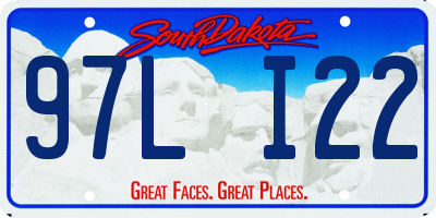 SD license plate 97LI22