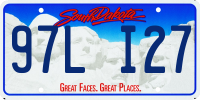 SD license plate 97LI27