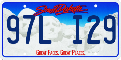 SD license plate 97LI29