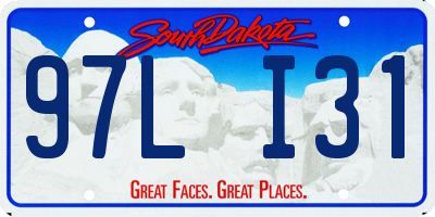 SD license plate 97LI31