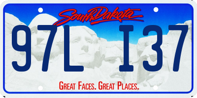 SD license plate 97LI37