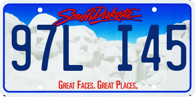 SD license plate 97LI45