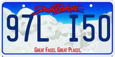 SD license plate 97LI50