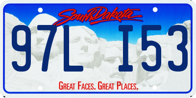 SD license plate 97LI53