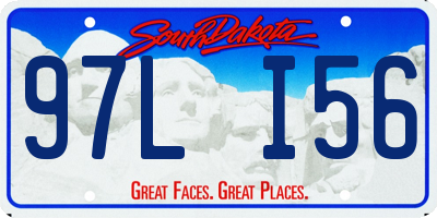 SD license plate 97LI56