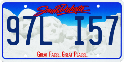 SD license plate 97LI57