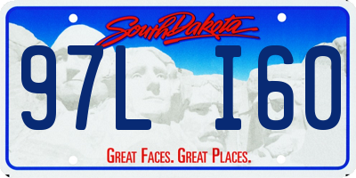 SD license plate 97LI60