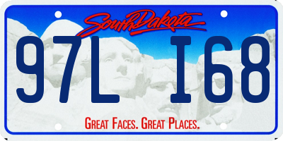 SD license plate 97LI68