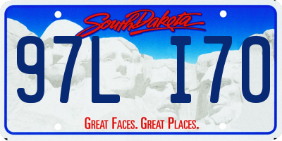 SD license plate 97LI70