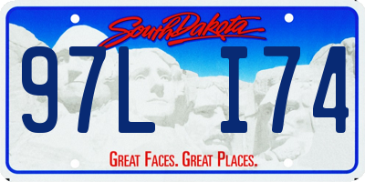 SD license plate 97LI74