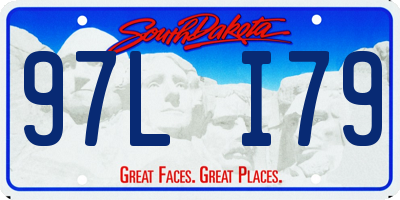 SD license plate 97LI79