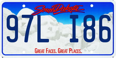 SD license plate 97LI86