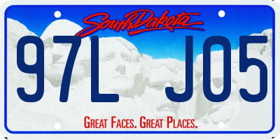 SD license plate 97LJ05