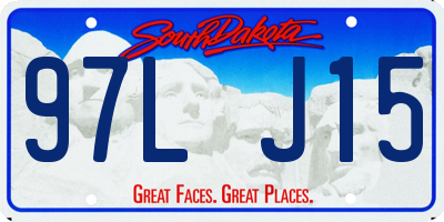 SD license plate 97LJ15