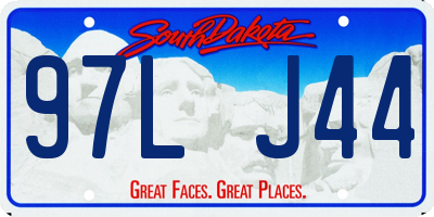 SD license plate 97LJ44