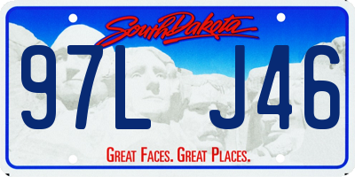 SD license plate 97LJ46