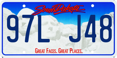 SD license plate 97LJ48