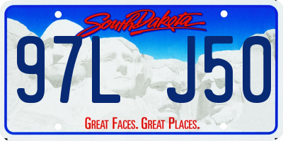 SD license plate 97LJ50