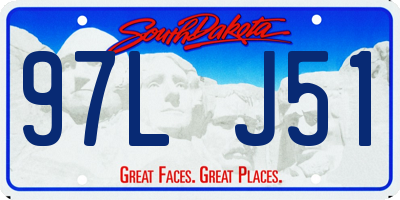 SD license plate 97LJ51