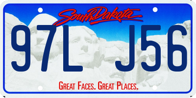 SD license plate 97LJ56