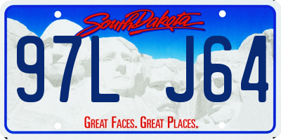 SD license plate 97LJ64