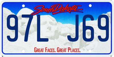 SD license plate 97LJ69