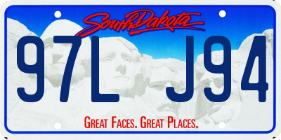 SD license plate 97LJ94