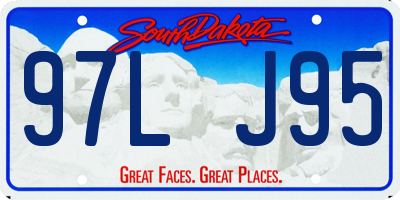 SD license plate 97LJ95