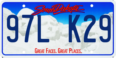SD license plate 97LK29
