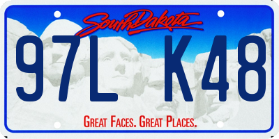 SD license plate 97LK48