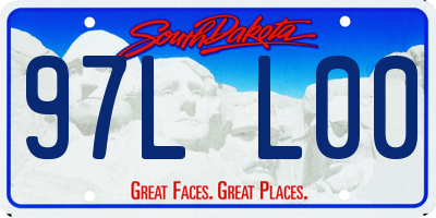 SD license plate 97LL00