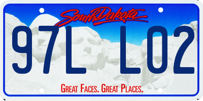 SD license plate 97LL02