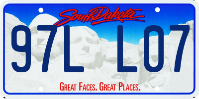 SD license plate 97LL07