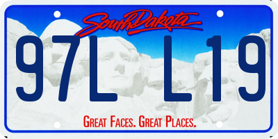 SD license plate 97LL19